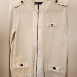 Jones New York cream knit sweater
